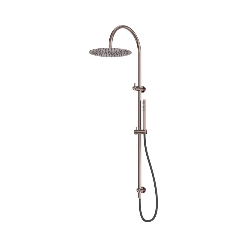 Nero Zen 316 Stainless Steel Twin Shower Rail with Outdoor Shower Hose - Various Colours