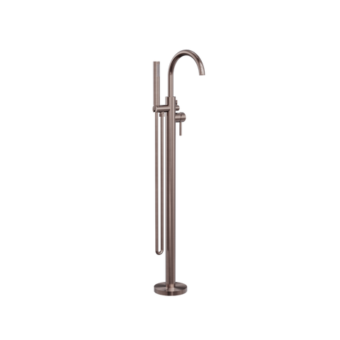 Nero Mecca Round Freestanding Bath Filler with Hand Shower Set - Various Colours