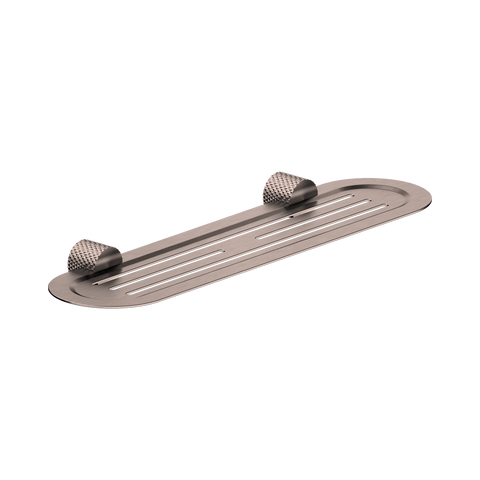 Opal Cross Hatched Stainless Steel Shower Shelf - Various Colours