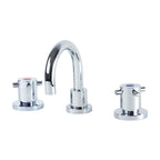 Gentec CAPLF0001 Lead Free DZR Brass Hob Mounted Capstan Basin Set w/ Curved Fixed Spout
