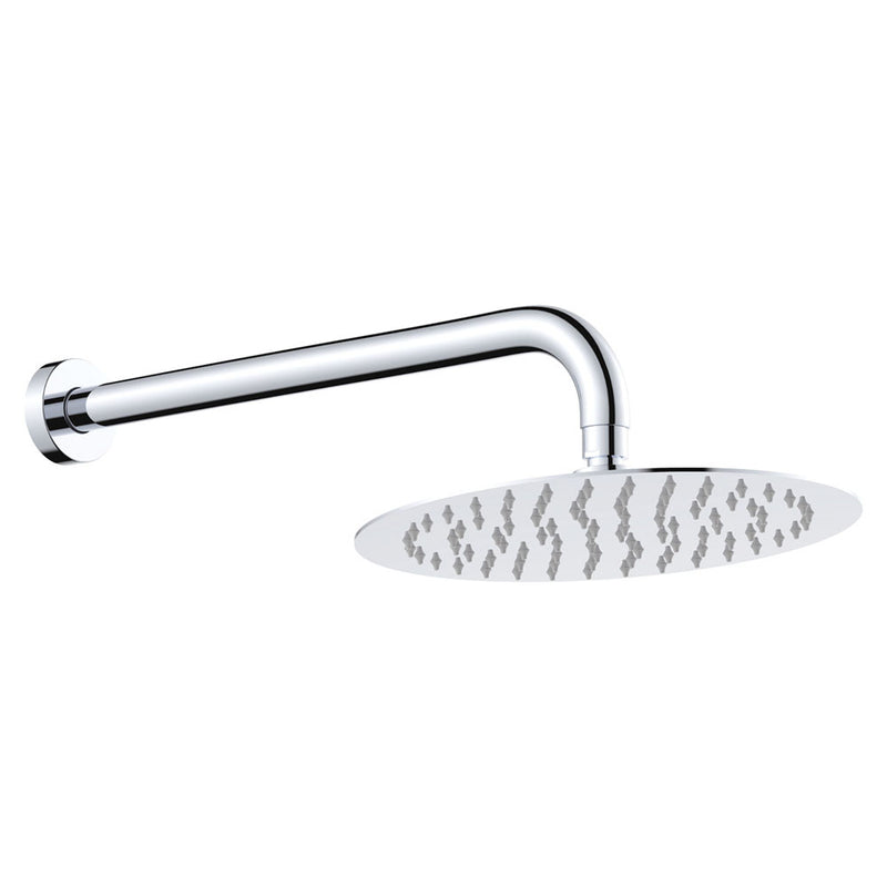 Round Wall Shower with Overhead Shower Head 250mm- Various Colours