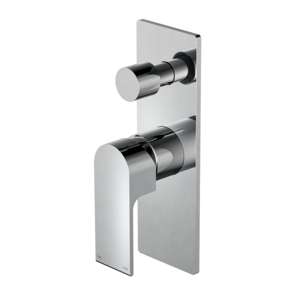 Bianca Shower / Bath Mixer with Diverter (Rectangle Backplate) - Various Colours