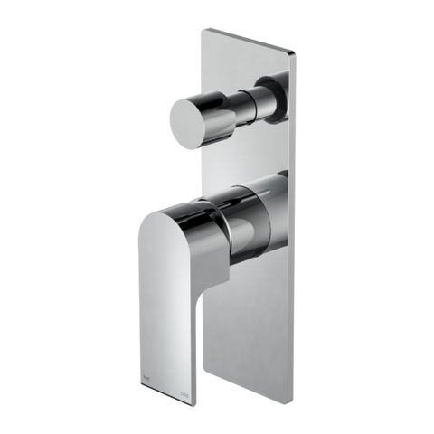 Bianca Shower / Bath Mixer with Diverter (Rectangle Backplate) - Various Colours