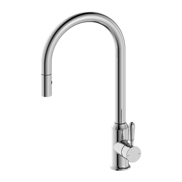 York Kitchen / Laundry Sink Mixer with Pullout and Veggie Spray - Various Colours
