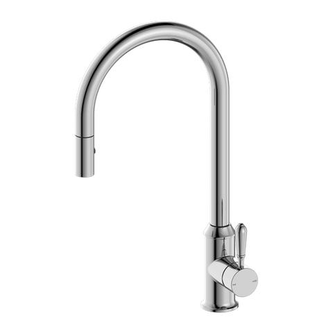 York Kitchen / Laundry Sink Mixer with Pullout and Veggie Spray - Various Colours