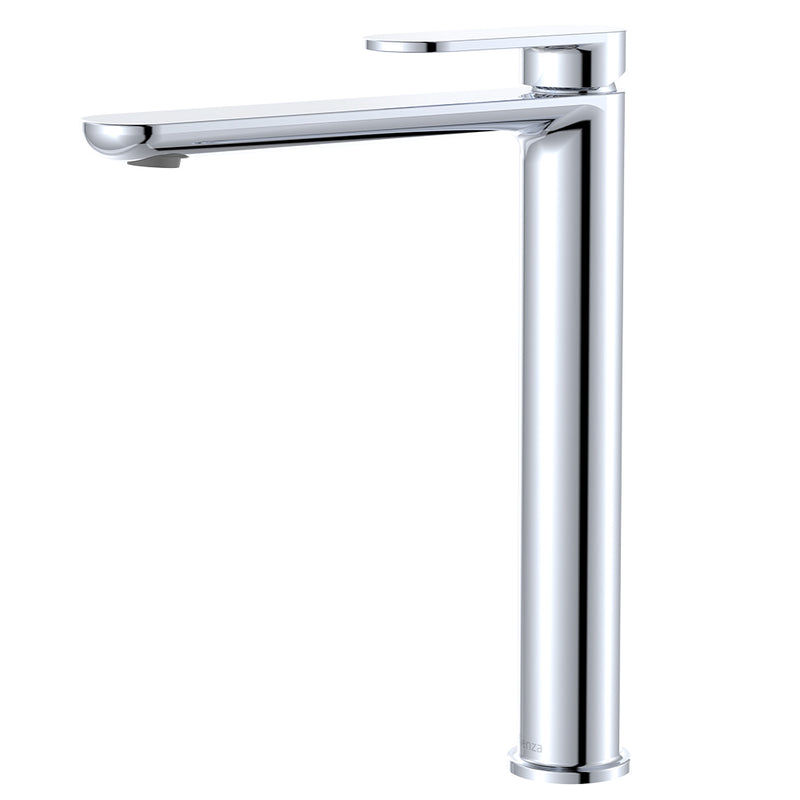 Cold Start Curved Handle Tall Basin Mixer - Various Colours