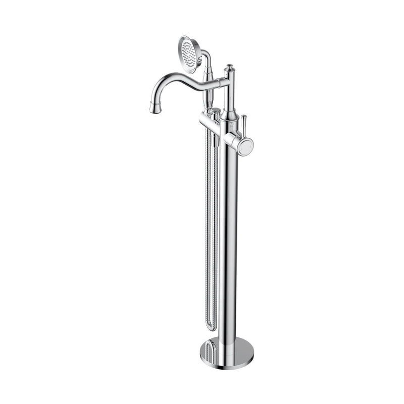 Modern National Heritage Freestanding Bath Mixer / Filler with Hand Shower - Various Colours