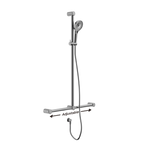 Mecca Care 32mm T Bar Grab Rail Shower - Various Colours