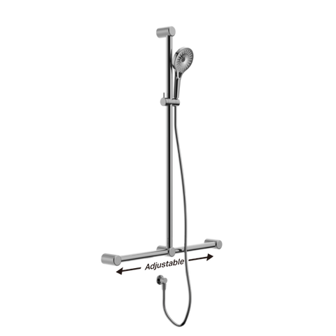 Mecca Care 32mm T Bar Grab Rail Shower - Various Colours
