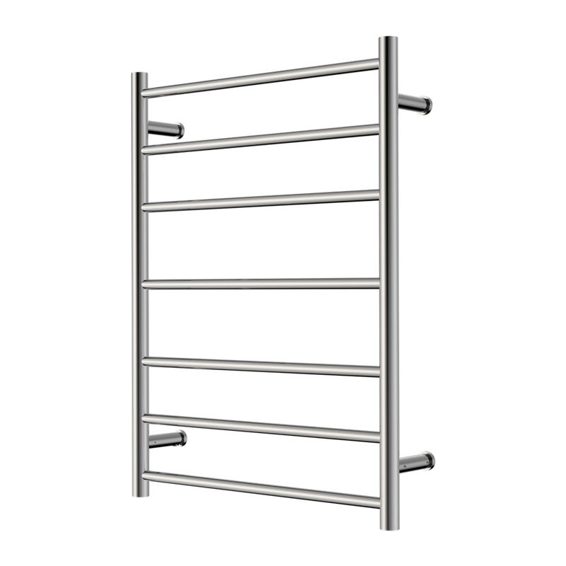 Nero Round Heated Towel Ladder (7 Bars) 600 x 800mm - Various Colours