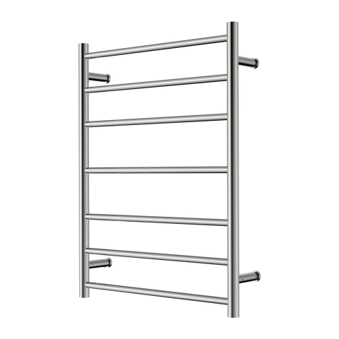 Nero Round Heated Towel Ladder (7 Bars) 600 x 800mm - Various Colours
