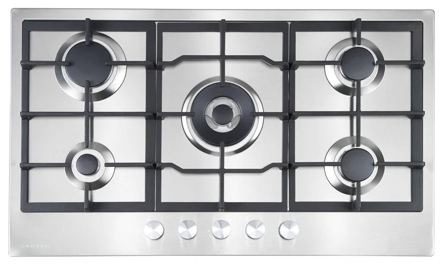 Carysil Built-In Stainless Steel Cooktop 90cm - Various Colours