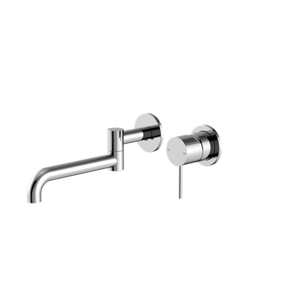 Nero Tapware WBM42 Mecca Wall Basin/Bath Mixer Set with Swivel Spout - Various Colours