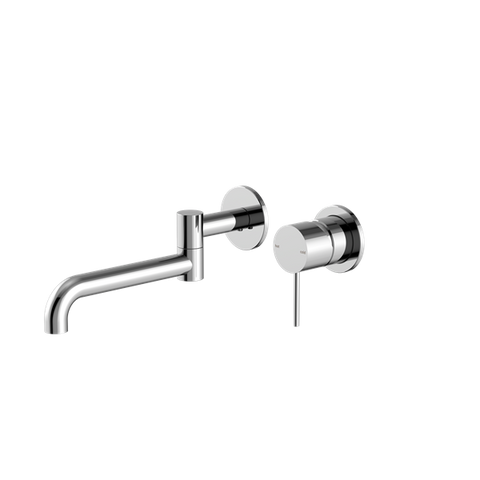 Nero Tapware WBM42 Mecca Wall Basin/Bath Mixer Set with Swivel Spout - Various Colours
