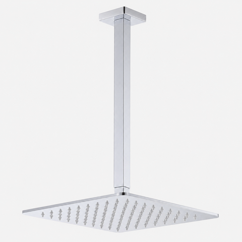 Square Ceiling Shower with Overhead Shower Head 250mm- Various Colours