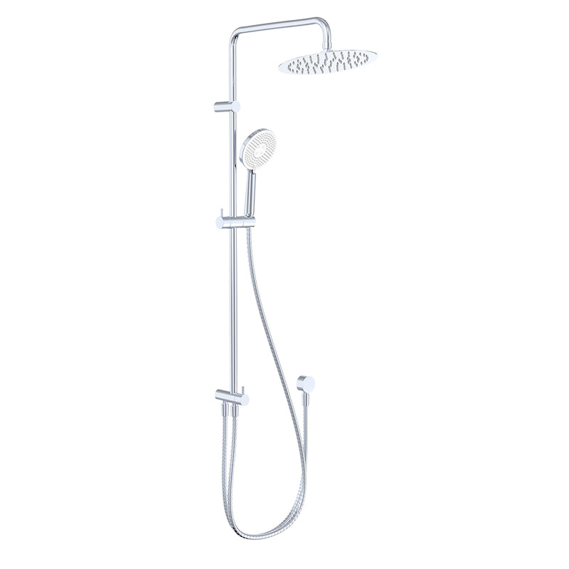 Deluxe Retro-fit Round Dual Shower Rail - Various Colours