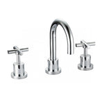 Basin/Bath Set With Hot And Cold Handle - Chrome