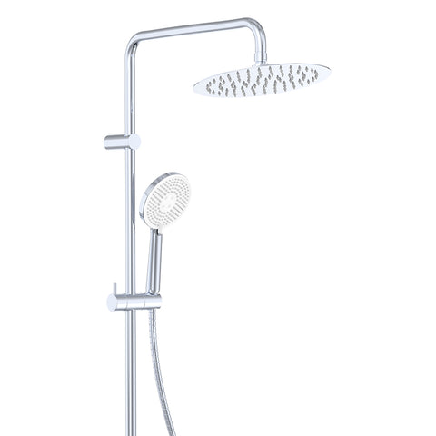Deluxe Retro-fit Round Dual Shower Rail - Various Colours