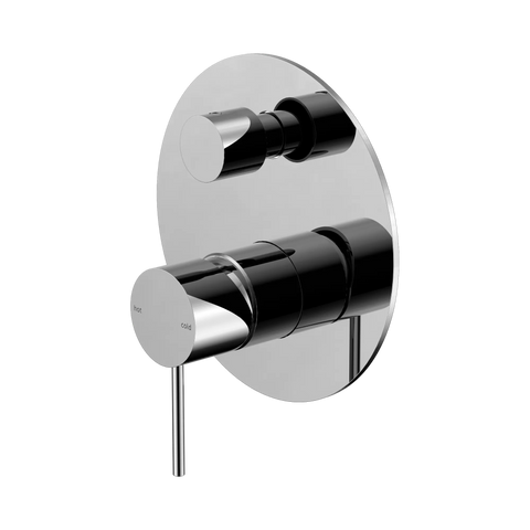 Mecca Round Shower / Bath Mixer with Diverter - Various Colours