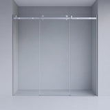 SS29 Three Panel Sliding Wall to Wall Front Only Shower Screen - Various Colours & Sizes