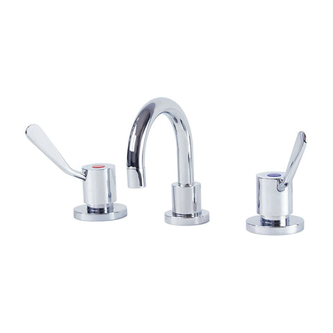Gentec CLLF10001 Lead Free DZR Brass Hob Mounted 100mm Lever Basin Set