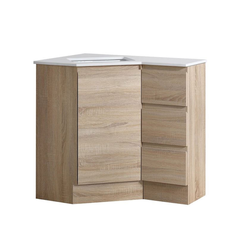 BV42 Timber Fingerpull Freestanding Corner Vanity - 600 / 900mm