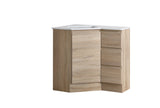 BV42 Timber Fingerpull Freestanding Corner Vanity - 600 / 900mm