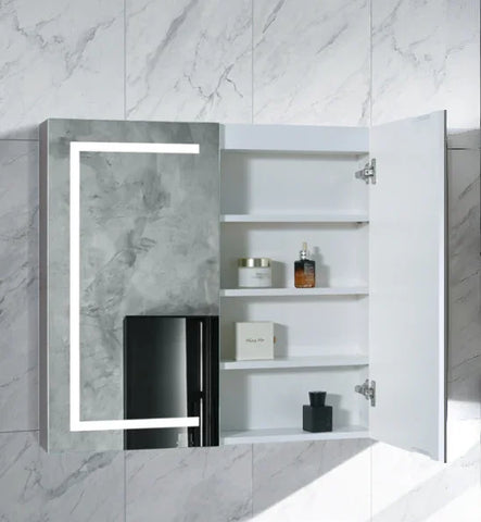 Rectangular LED Mirror Cabinet 750/900/1200x750mm - Various Colours