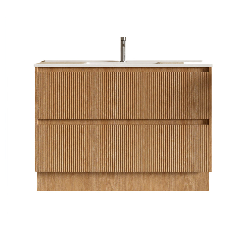 BV02 (460mm Depth) Wooden Fluted Freestanding Vanity- 750/ 900 / 1200 / 1500mm