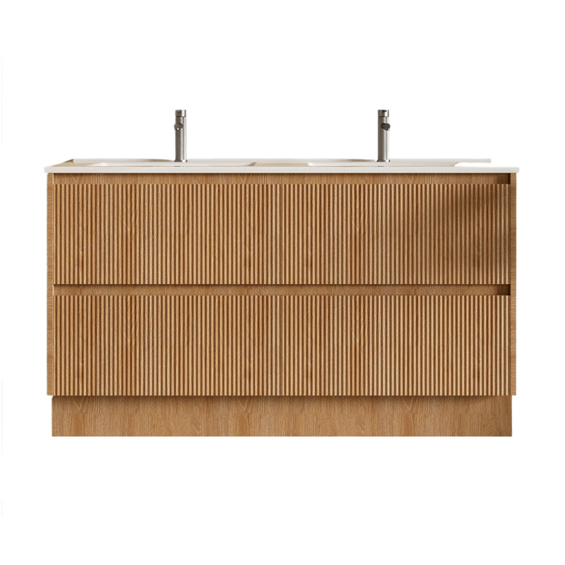 BV02 (460mm Depth) Wooden Fluted Freestanding Vanity- 750/ 900 / 1200 / 1500mm