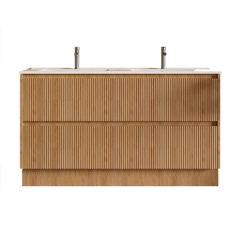 BV02 (460mm Depth) Wooden Fluted Freestanding Vanity- 750/ 900 / 1200 / 1500mm