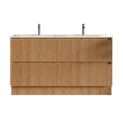 BV02 (460mm Depth) Wooden Fluted Freestanding Vanity- 750/ 900 / 1200 / 1500mm