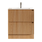 BV02 (460mm Depth) Wooden Fluted Freestanding Vanity- 750/ 900 / 1200 / 1500mm