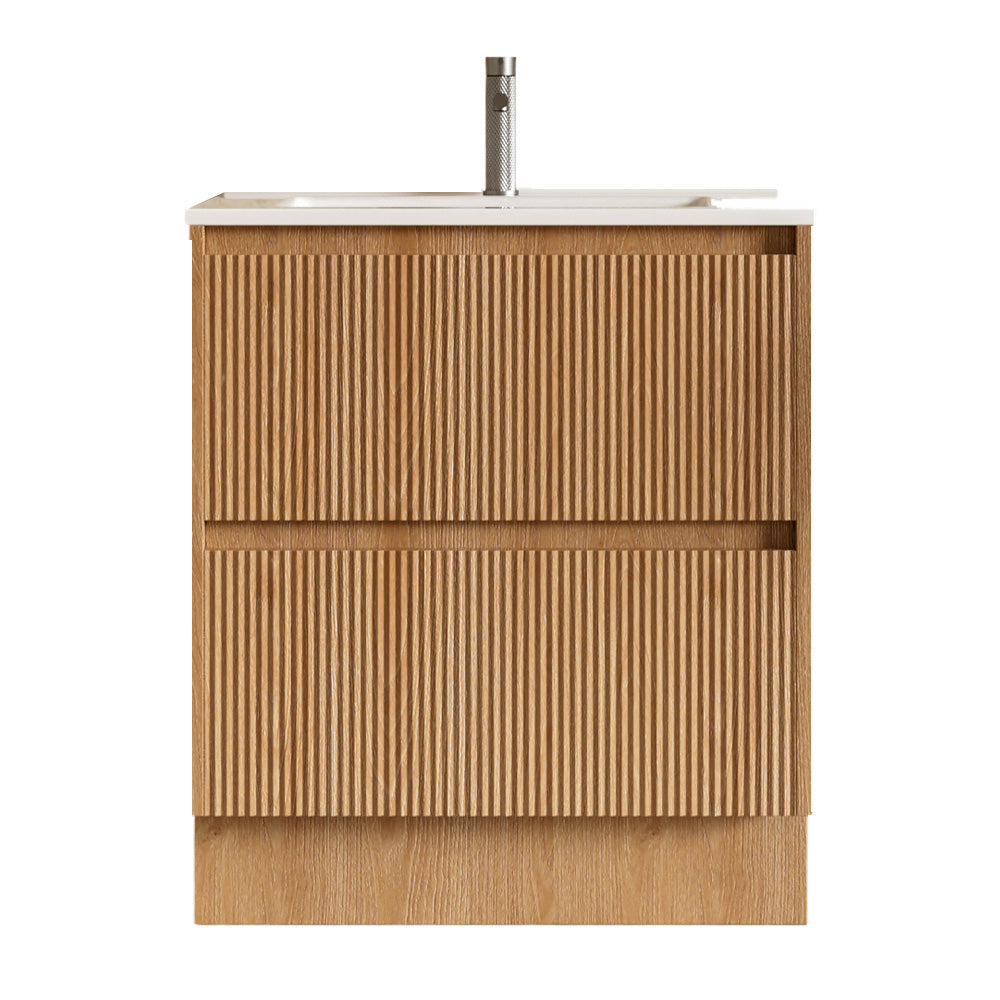 BV02 (460mm Depth) Wooden Fluted Freestanding Vanity- 750/ 900 / 1200 / 1500mm
