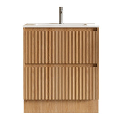 BV02 (460mm Depth) Wooden Fluted Freestanding Vanity- 750/ 900 / 1200 / 1500mm
