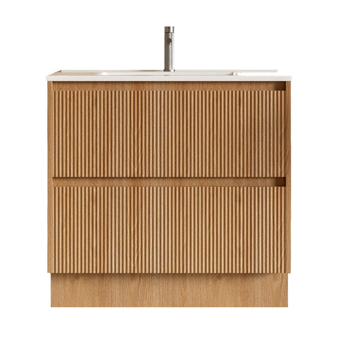 BV02 (460mm Depth) Wooden Fluted Freestanding Vanity- 750/ 900 / 1200 / 1500mm