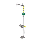 Gentec ECO1000FPEXP Zero Lead Stainless Steel 304 Floor Mounted Combination Safety Shower /Eyewash w/ Foot Pedal