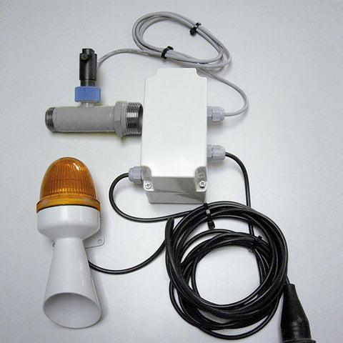 Gentec ECO5050 Plastic/ Stainless Steel Audio Visual Alarm to Emergency Eyewash/Safety Shower w/ Flashing Beacon and Flow Switch