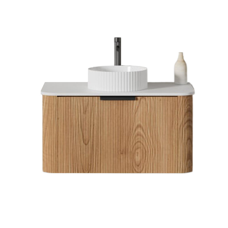 BV47WH (500mm Depth) Wooden Fluted Curved Wall Hung Vanity- 900 / 1200 / 1500mm