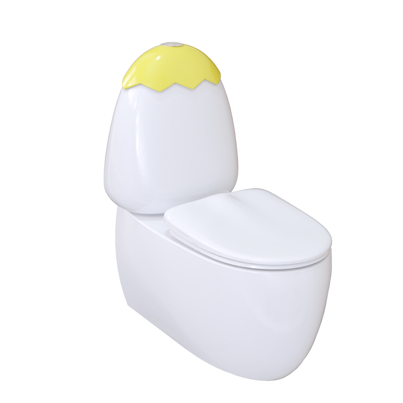 Egg Junior II Back To Wall Rimless Flush Toilet Suite with Soft Close Seat - White (4 Star)