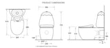 Egg Junior II Back To Wall Rimless Flush Toilet Suite with Soft Close Seat - White (4 Star)