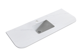 Sunny Esme Silica Free Curved Stone Vanity Top with Undermount Basin - Various Sizes