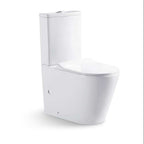 Raised Height Back To Wall Tornado Flush Toilet Suite with Soft Close Seat - White (4 Star)