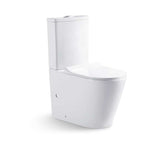 ECT Raised Height Back To Wall Tornado Flush Toilet Suite with Soft Close Seat - White (4 Star)