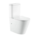 Raised Height Back To Wall Tornado Flush Toilet Suite with Soft Close Seat - White (4 Star)