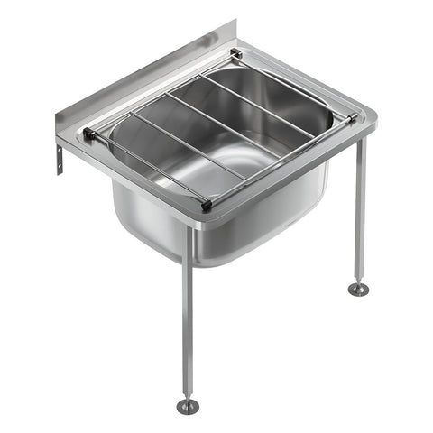 Cleaner Stainless Steel Sink with Floor Legs - 555x455x470mm