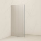 Fluted/Reeded Walk-In Shower Screen – 2100mm High, 900–1500mm, Various Colours