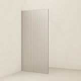 Fluted/Reeded Corner Walk In Shower Screen - Various Colours