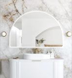 Half Moon LED Mirror 1200x800mm / 1500x1000mm - with Frame / Frameless