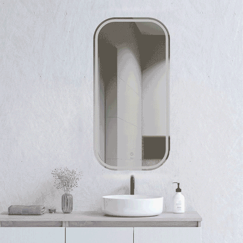 Soft Square LED Mirror Touchless 450x900mm - Frameless / Framed